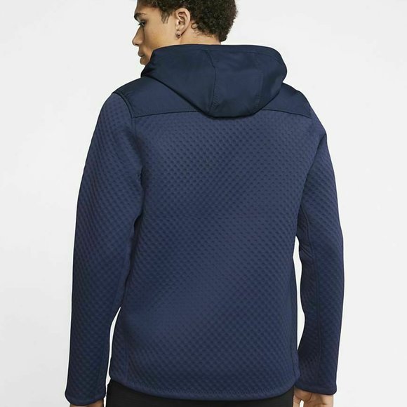 Nike Therma Full Zip Hooded Training Jacket Blue Mens Size Large BV3998-… - Picture 5 of 8